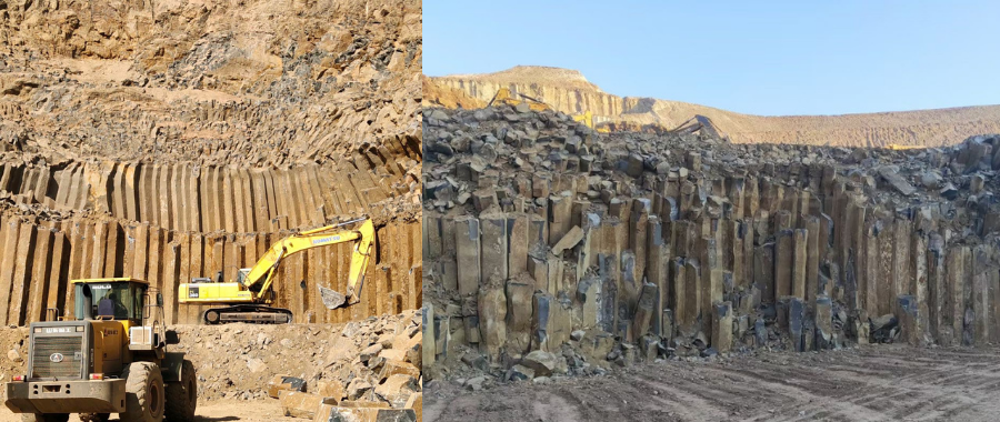 basalt quarry, basalt stone